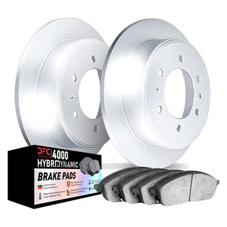 DFC® - Geospec Plain Rear Brake Kit with 4000 HybriDynamic Brake Pads