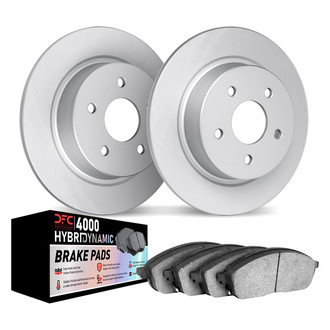 DFC® - Geospec Plain Rear Brake Kit with 4000 HybriDynamic Brake Pads