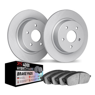 DFC® - Geospec Plain Rear Brake Kit with 4000 HybriDynamic Brake Pads