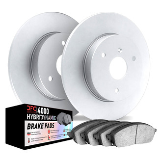 DFC® - Geospec Plain Front Brake Kit with 4000 HybriDynamic Brake Pads