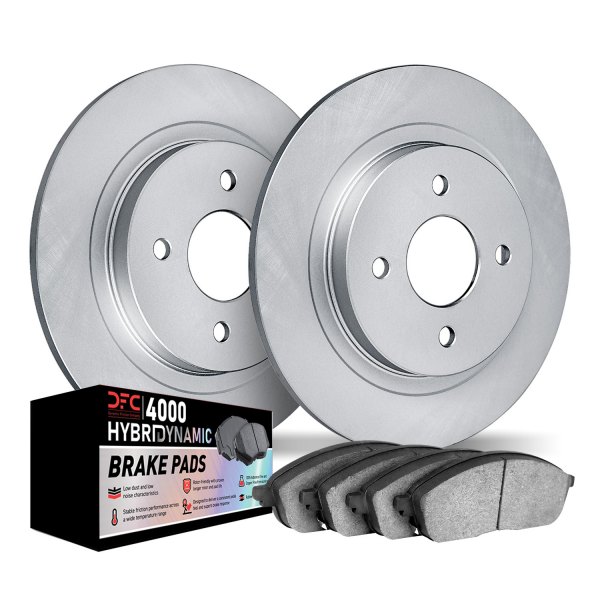 DFC® - Geospec Plain Rear Brake Kit with 4000 HybriDynamic Brake Pads