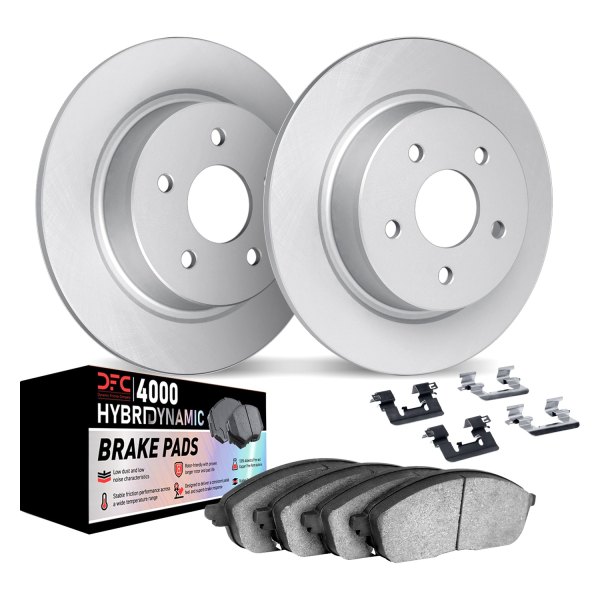 DFC® - Geospec Plain Rear Brake Kit with 4000 HybriDynamic Brake Pads