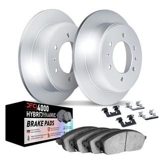 DFC® - Geospec Plain Rear Brake Kit with 4000 HybriDynamic Brake Pads