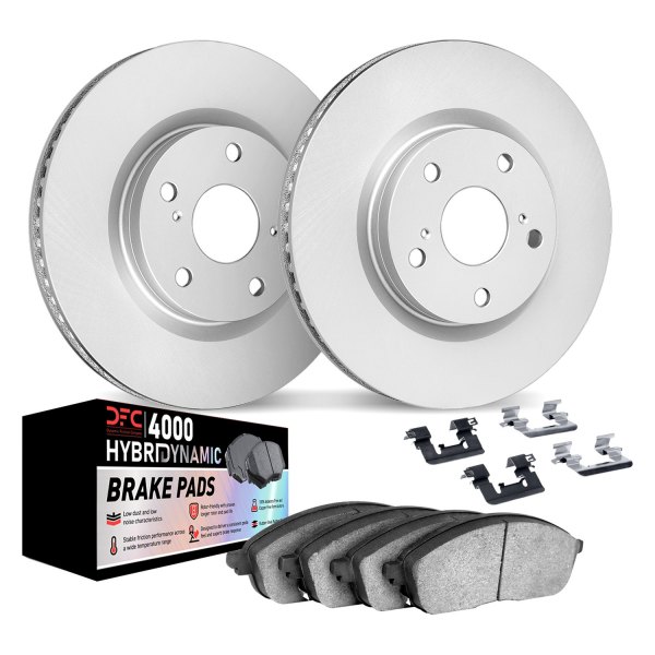 DFC® - Geospec Plain Rear Brake Kit with 4000 HybriDynamic Brake Pads