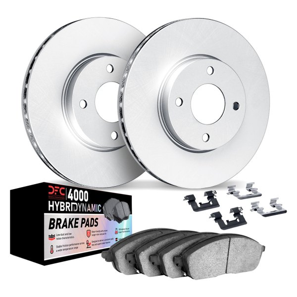 DFC® - Geospec Plain Front Brake Kit with 4000 HybriDynamic Brake Pads