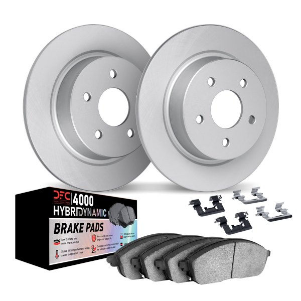 DFC® - Geospec Plain Rear Brake Kit with 4000 HybriDynamic Brake Pads