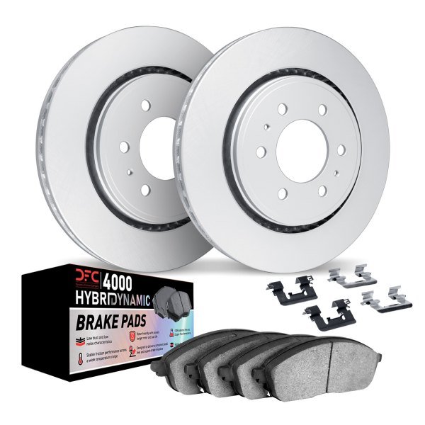 DFC® - Geospec Plain Rear Brake Kit with 4000 HybriDynamic Brake Pads