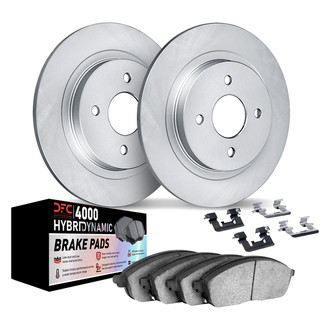 DFC® 4812-54031 - Geospec Plain Rear Brake Kit with 4000 HybriDynamic Brake Pads