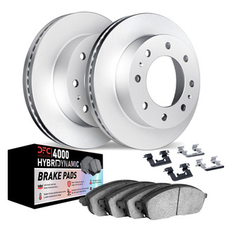 DFC® - Geospec Plain Front Brake Kit with 4000 HybriDynamic Brake Pads