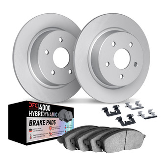 DFC® - Geospec Plain Rear Brake Kit with 4000 HybriDynamic Brake Pads