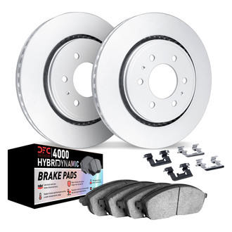 DFC® - Geospec Plain Front Brake Kit with 4000 HybriDynamic Brake Pads