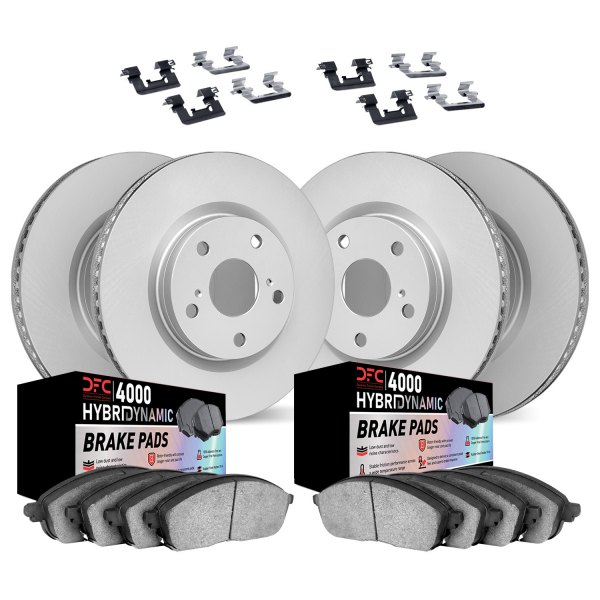 DFC® - Geospec Plain Front and Rear Brake Kit with 4000 HybriDynamic Brake Pads