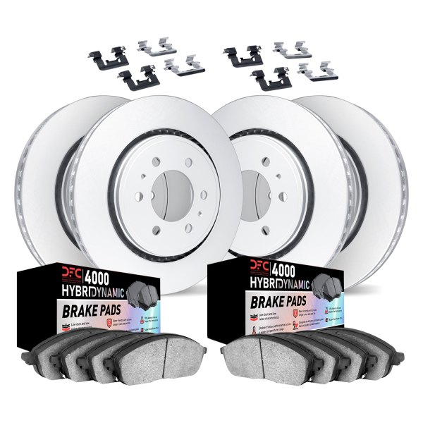 DFC® - Geospec Plain Front and Rear Brake Kit with 4000 HybriDynamic Brake Pads