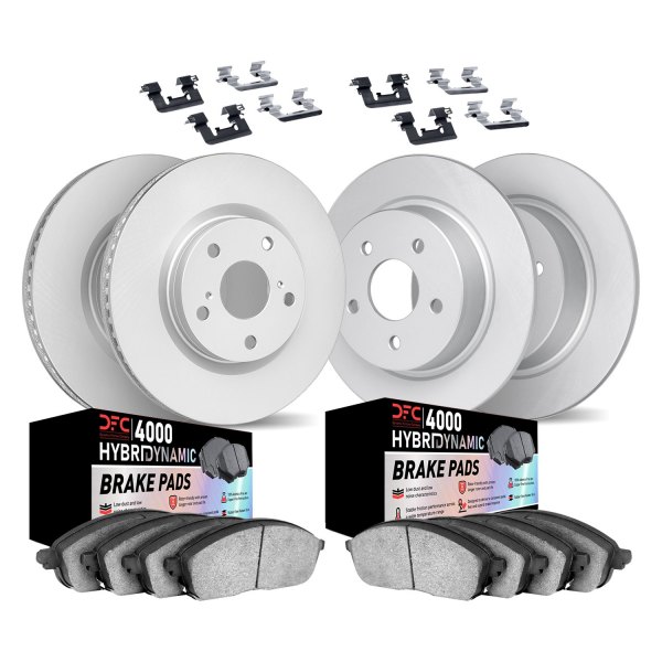 DFC® - Geospec Plain Front and Rear Brake Kit with 4000 HybriDynamic Brake Pads