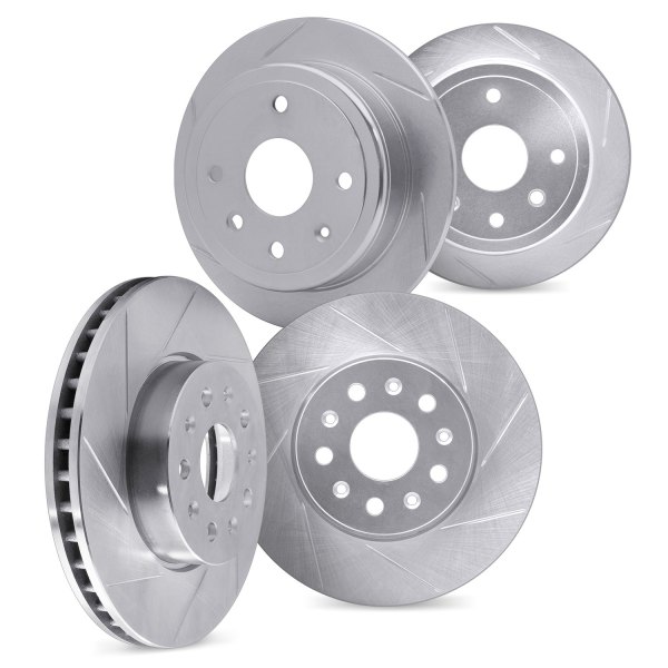 DFC® - Premium Slotted Front and Rear Brake Rotors