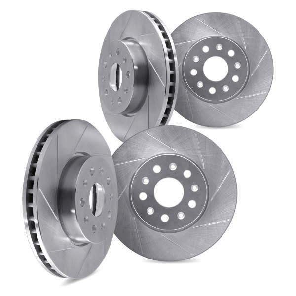 DFC® - Premium Slotted Front and Rear Brake Rotors