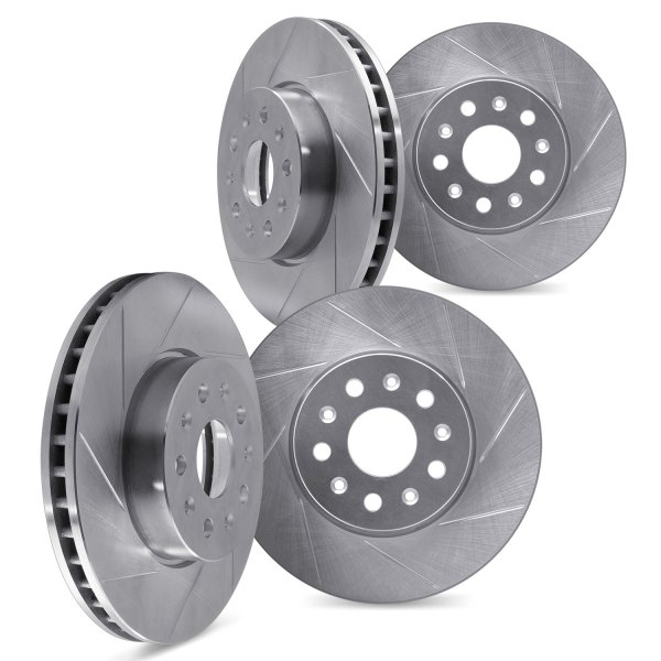 DFC® - Premium Slotted Front and Rear Brake Rotors