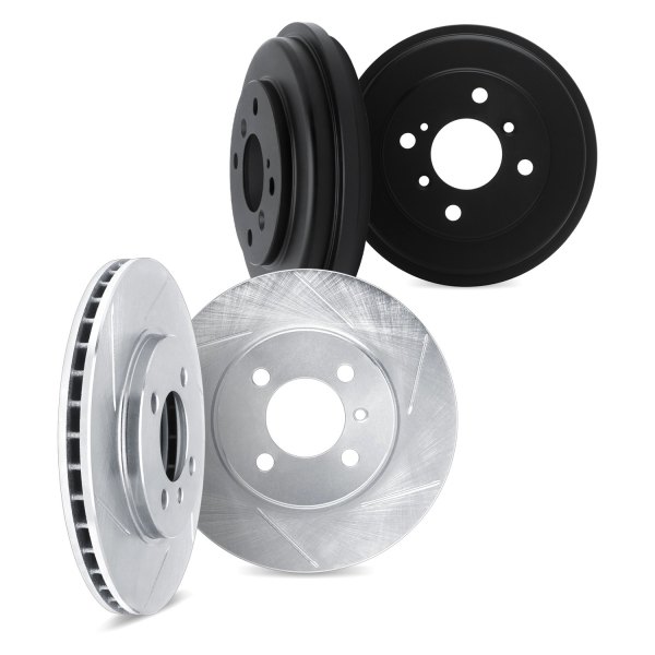 DFC® - Premium Slotted Front and Rear Brake Rotors