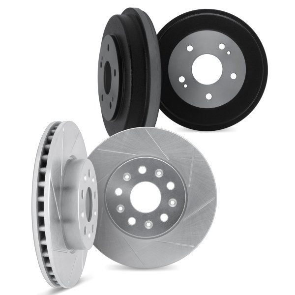 DFC® - Premium Slotted Front and Rear Brake Rotors