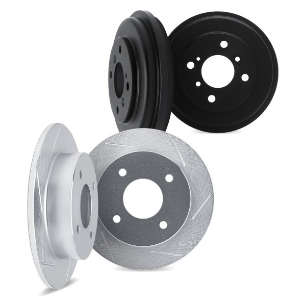 DFC® - Premium Slotted Front and Rear Brake Rotors