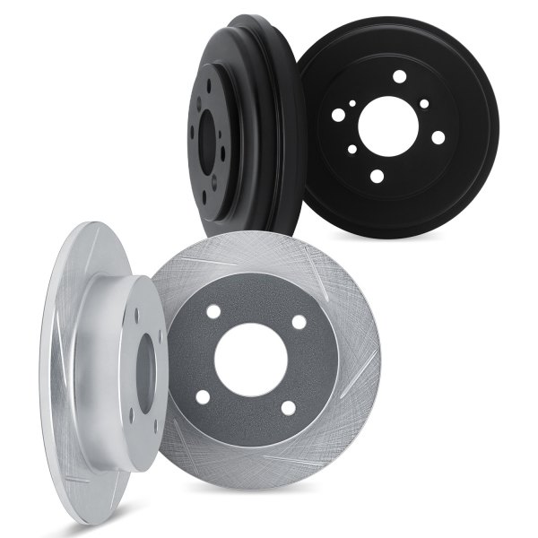 DFC® - Premium Slotted Front and Rear Brake Rotors