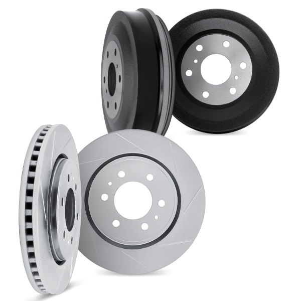 DFC® - Premium Slotted Front and Rear Brake Rotors