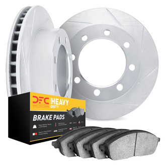 DFC® - Slotted Rear Brake Kit with Heavy Duty Brake Pads