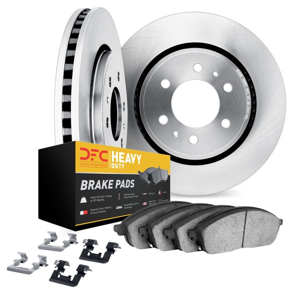 DFC® - Slotted Front Brake Kit with Heavy Duty Brake Pads