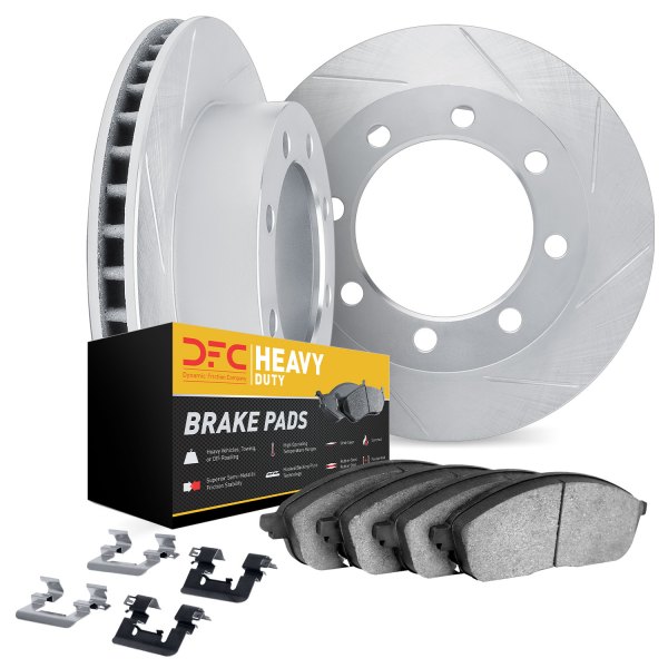 DFC® - Slotted Front Brake Kit with Heavy Duty Brake Pads