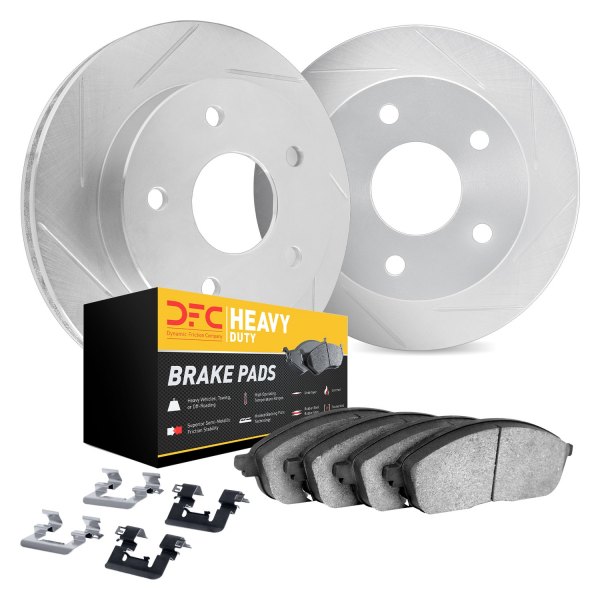 DFC® - Slotted Front Brake Kit with Heavy Duty Brake Pads