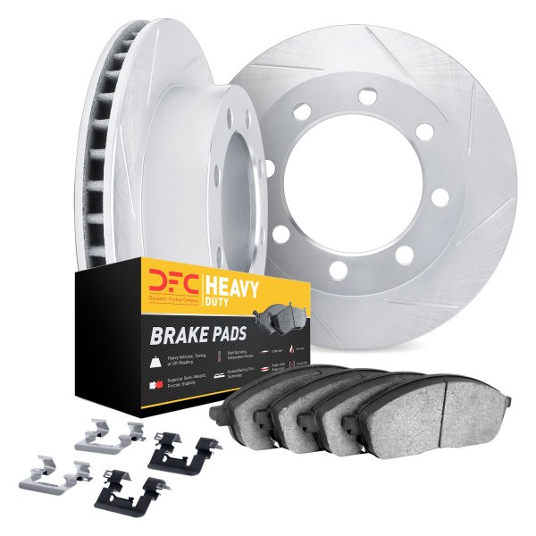 DFC® - Slotted Front Brake Kit with Heavy Duty Brake Pads