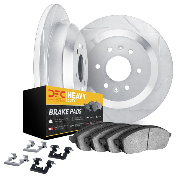 DFC® - Slotted Rear Brake Kit with Heavy Duty Brake Pads