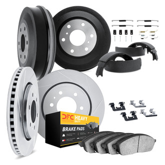 DFC® - Slotted Front and Rear Brake Kit with Heavy Duty Brake Pads