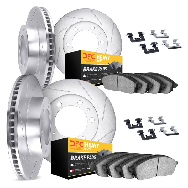 DFC® - Slotted Front and Rear Brake Kit with Heavy Duty Brake Pads