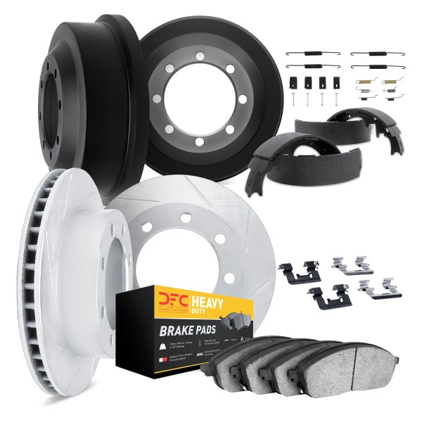 DFC® - Slotted Front and Rear Brake Kit with Heavy Duty Brake Pads