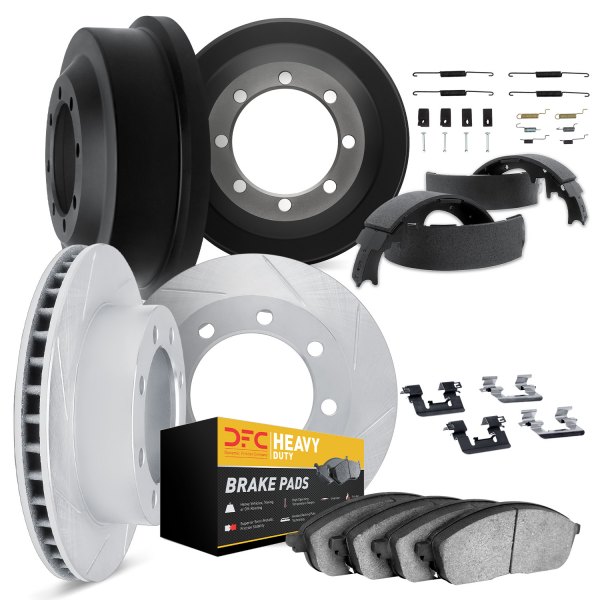 DFC® - Slotted Front and Rear Brake Kit with Heavy Duty Brake Pads