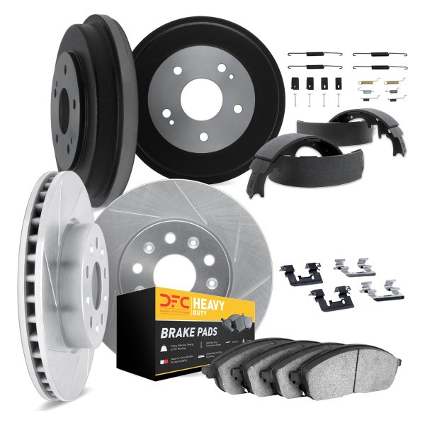 DFC® - Slotted Front and Rear Brake Kit with Heavy Duty Brake Pads