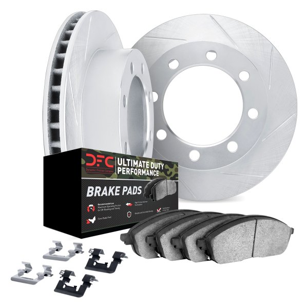 DFC® - Slotted Front Brake Kit with Ultimate Duty Performance Brake Pads