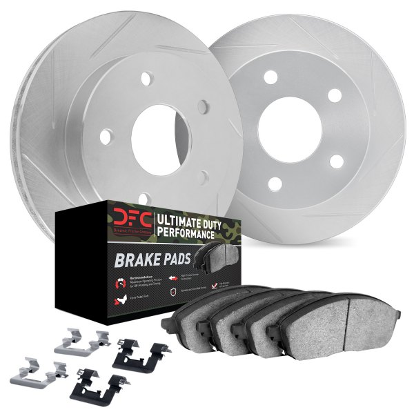 DFC® - Slotted Front Brake Kit with Ultimate Duty Performance Brake Pads