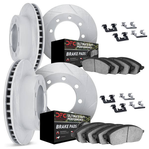 DFC® - Slotted Front and Rear Brake Kit with Ultimate Duty Performance Brake Pads