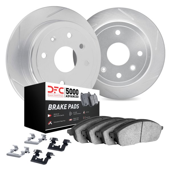 DFC® - Slotted Rear Brake Kit with 5000 Advanced Brake Pads