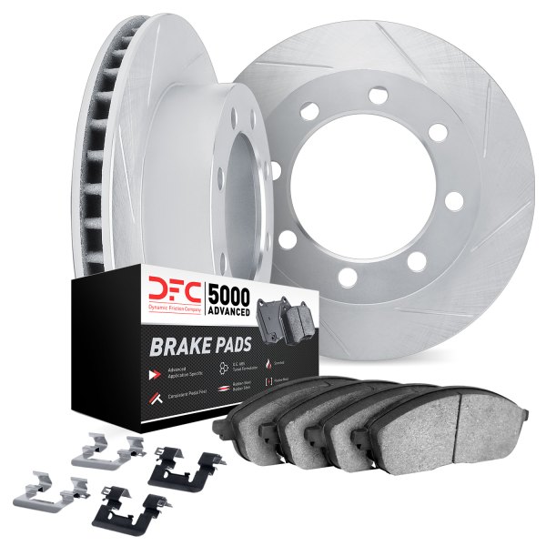 DFC® - Slotted Rear Brake Kit with 5000 Advanced Brake Pads