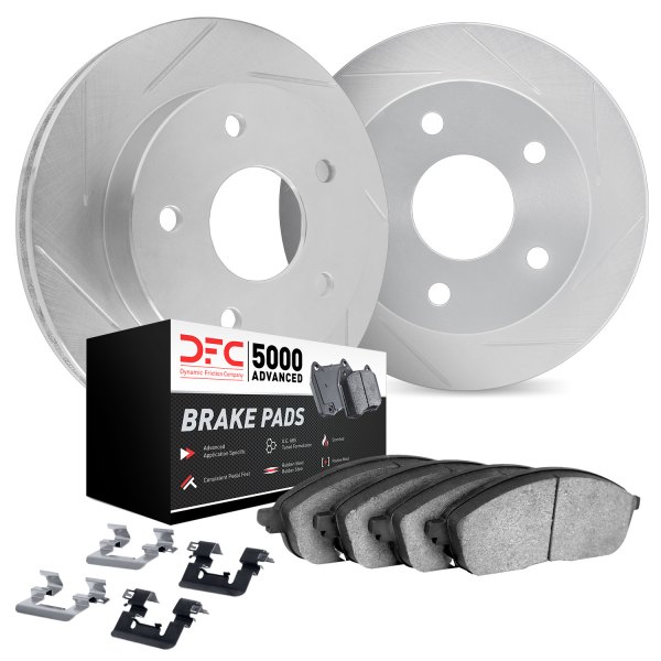 DFC® - Slotted Front Brake Kit with 5000 Advanced Brake Pads