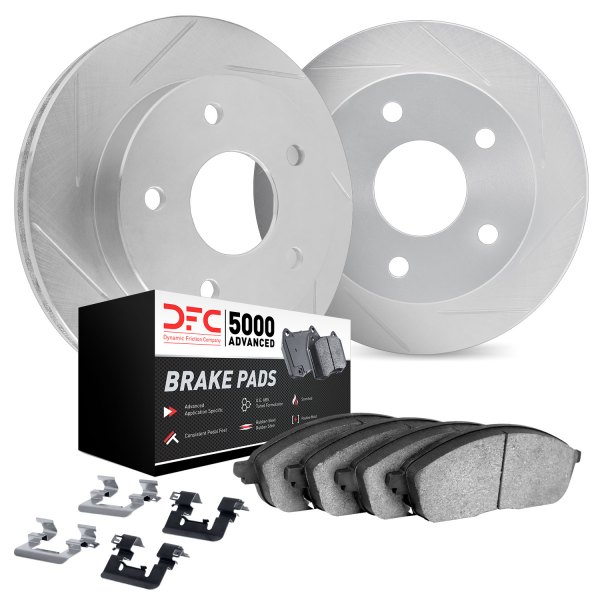 DFC® - Slotted Rear Brake Kit with 5000 Advanced Brake Pads