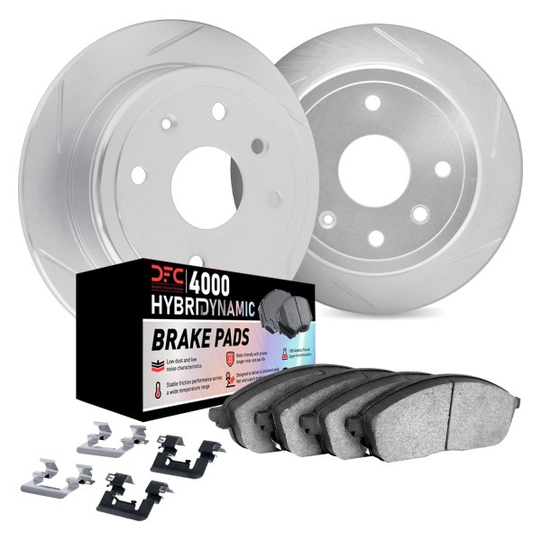 DFC® - Slotted Rear Brake Kit with 4000 HybriDynamic Brake Pads