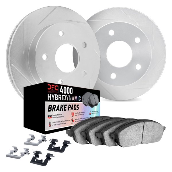 DFC® - Slotted Front Brake Kit with 4000 HybriDynamic Brake Pads