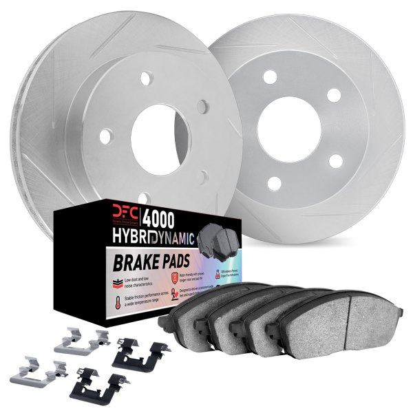 DFC® - Slotted Front Brake Kit with 4000 HybriDynamic Brake Pads