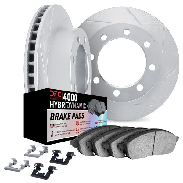 DFC® - Slotted Rear Brake Kit with 4000 HybriDynamic Brake Pads