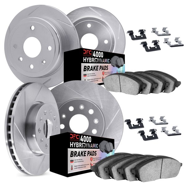 DFC® - Slotted Front and Rear Brake Kit with 4000 HybriDynamic Brake Pads