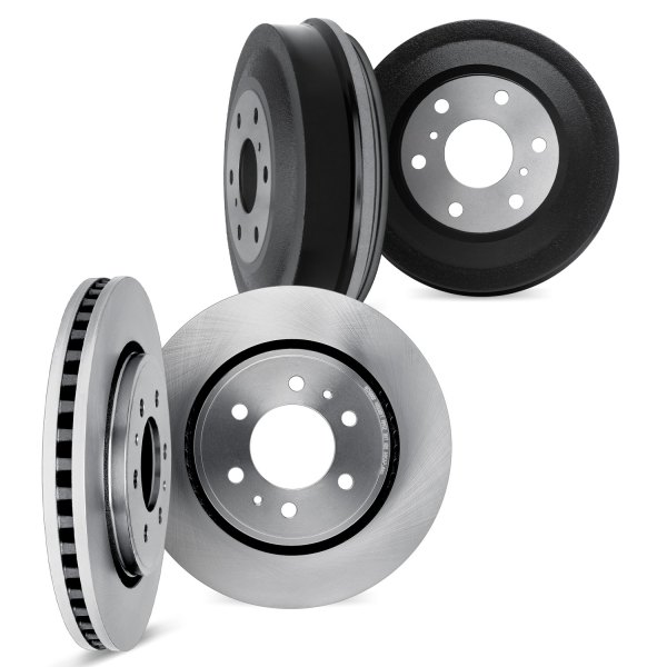 DFC® - Plain Front and Rear Brake Kit with Drums